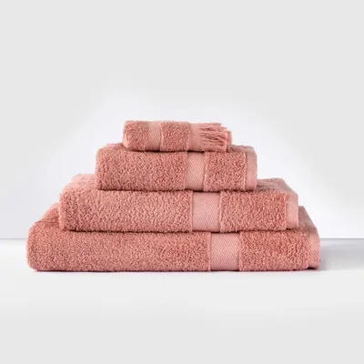 Toalla De Baño 100% Algodón Absorbente Premium Coral Claro