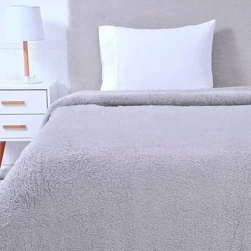 Frazada Sherpa Térmica 2 Plazas Poliéster Turquesa