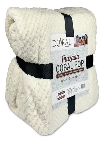 Frazada Térmica Coral Pop 150x200 Soft Touch Coral Claro