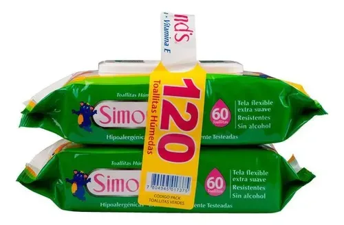 Toalla Húmeda Desechable Aloe Vera Pack