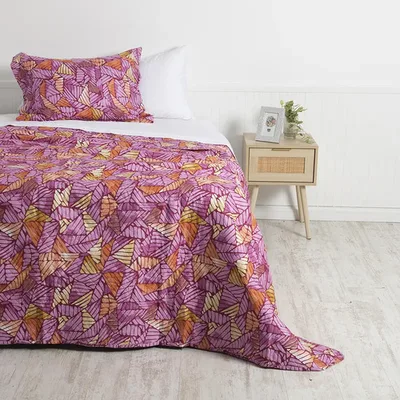 Quilt Reversible Estampado 1.5 Plazas Poliéster