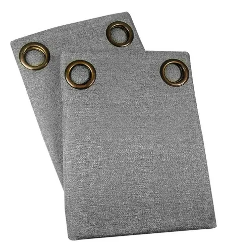 Cortina Blackout Térmica 2 Paños Textura Gris Gris