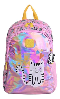 Mochila Escolar Marit 20 Litros Acolchada Coral Claro