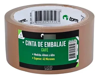 Cinta De Embalaje Café 48mm X 40m Adhesiva Coral Claro