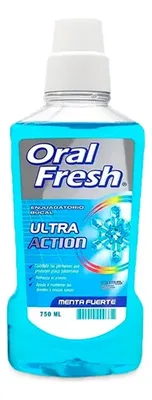 Enjuague Bucal Menta Fuerte 750ml Oral Fresh
