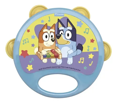 Pandero Infantil Bluey Diseño Animado