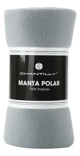 Manta De Polar 125x150 Cm Gris Plata Suave Coral Claro