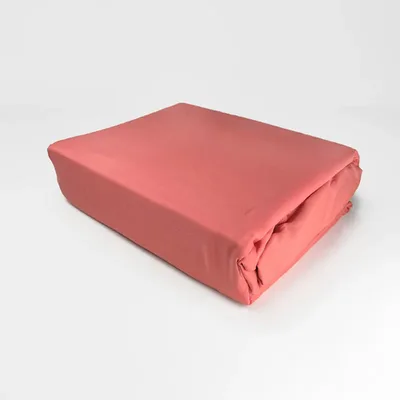 Set De Sábanas Microfibra Lisa 2.5 Plazas Coral