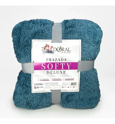 Frazada Softy Térmica 2 Plazas Poliéster Coral Claro