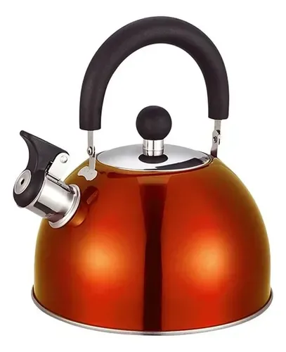 Tetera Acero Inoxidable 2.5l Silbato Coral Claro