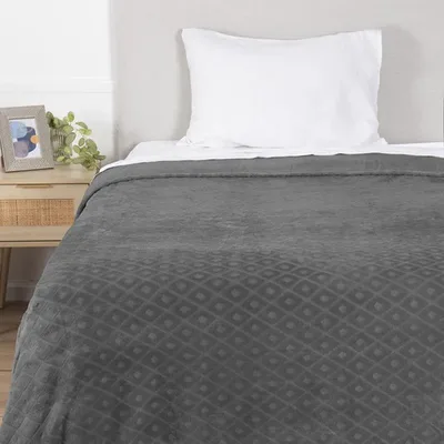 Frazada Coral Embossed Poliéster 1.5 Plazas Coral Claro