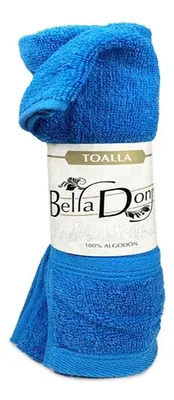 Toalla De Baño Bella Donna Algodón Azul Azul
