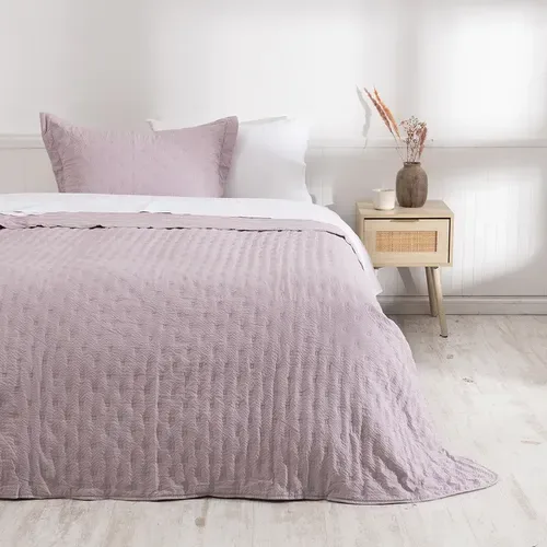 Quilt Ultra Sevilla Malva 1.5 Plazas Poliéster Coral Claro