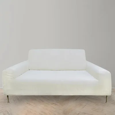 Funda De Sillón Anastasia 3 Cuerpos Poliéster Coral Claro