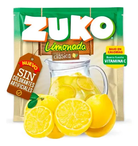 Jugo En Polvo Limonada Clásica Zuko 15gr