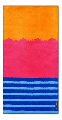 Toalla De Playa Algodón Velour 100x180cm Coral Claro