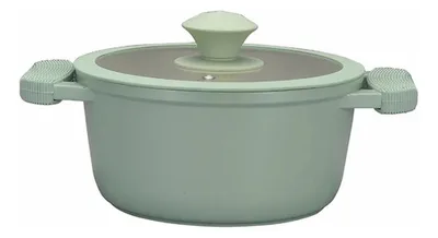 Olla Die Cast Aluminio Fundido 24cm Antiadherente Verde