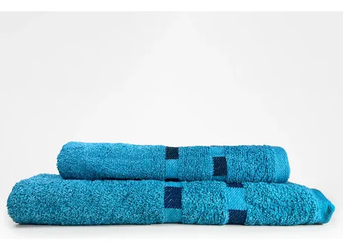 Toalla De Mano Algodón 100% Absorbente Azul Oscuro