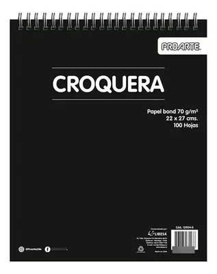 Croquera Bloc Dibujo 22x27cm 100 Hojas Bond