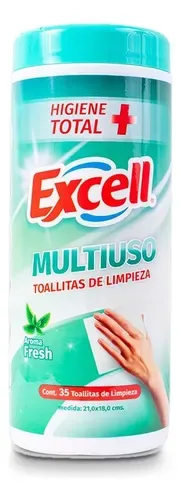 Paños Húmedos Desinfectantes Multiuso 35 Unidades