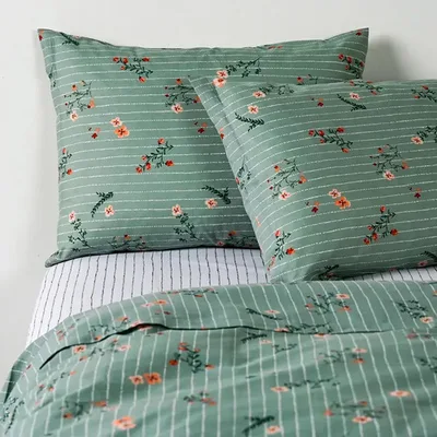 Set De Sábanas Estampadas 144 Hilos Algodón Poliéster Beige