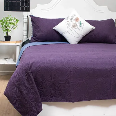 Quilt Hotpress Bicolor 2.5 Plazas Poliéster Coral Claro