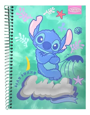 Cuaderno Espiral 150 Hojas Tapa Dura Escolar Verde Agua / Azul