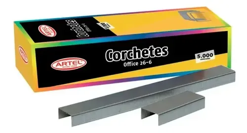 Corchetes Metálicos 26/6 5000 Unidades Artel