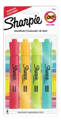 Destacadores Sharpie Tank Permanentes Surtido Coral Claro