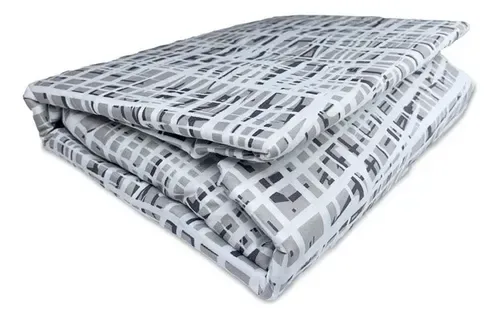 Set De Sábanas Microfibra Piel De Durazno 1.5 Plazas Gris