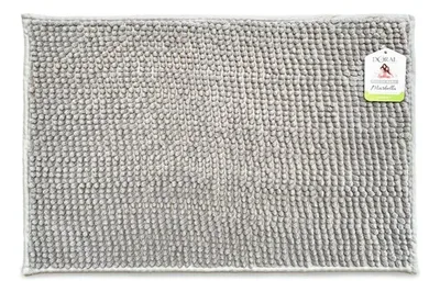 Piso De Baño Shaggy Antideslizante Marbella Gris