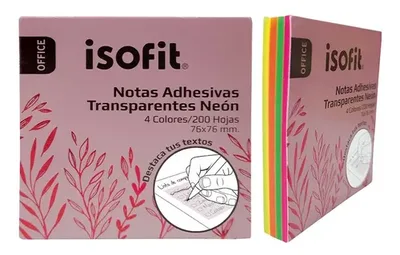 Notas Adhesivas Transparentes Isofit