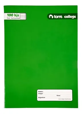Cuaderno College Caligrafía Horizontal 100 Hojas