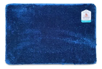 Piso De Baño Marbella Velvet Antideslizante Azul