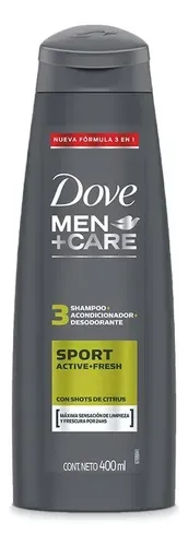 Shampoo Dove Sport Activ Fresh 3 En 1 400ml