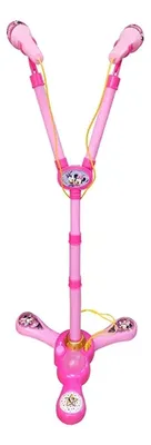 Set Micrófono Infantil Minnie Disney Con Pedestal