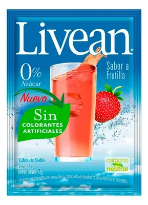 Jugo En Polvo Frutilla 7g Bebida Instantánea