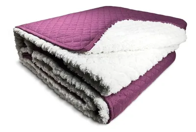 Quilt Sherpa Estampado 1.5 Plazas Poliéster Coral Claro
