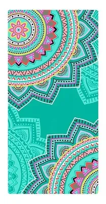Toalla De Playa Microfibra 70x140 Cm Estampada Coral Claro