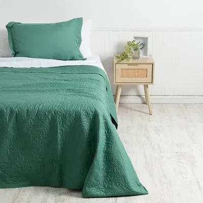 Quilt Cordoba 1.5 Plaza Reversible Poliéster Verde