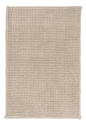 Piso De Baño Shaggy Flannel Absorbente Beige Beige