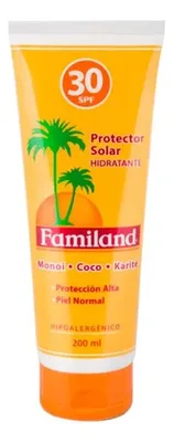 Protector Solar Spf 30 Crema Hidratante 200ml