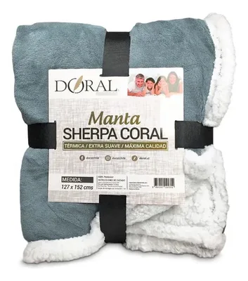 Manta Sherpa Térmica Poliéster Suave Coral