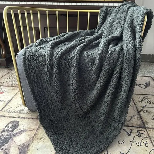 Manta Sherpa Térmica Poliéster 125x150cm Coral Claro