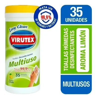 Paños Húmedos Desinfectantes Multiuso 35 Unidades