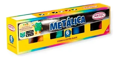 Tempera Metalizados Set 6 Colores Artel