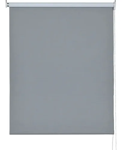 Cortina Roller Blackout 90x220cm Gris Poliéster Gris