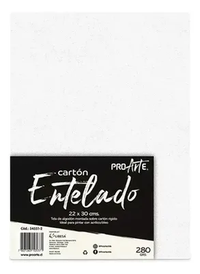 Cartón Entelado Para Pintura Acrílico Óleo 22x30cm