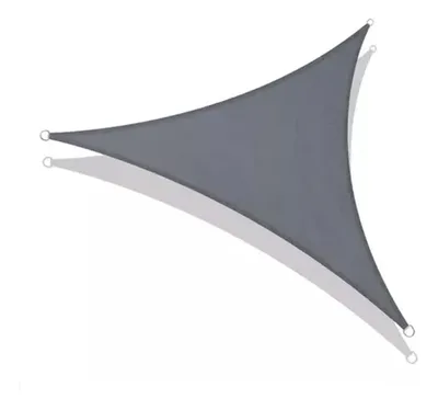 Toldo Triangular Vela 3x3x3 Metros Gris Gris