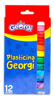 Plasticina 12 Colores Georgi Extra Suave Coral Claro